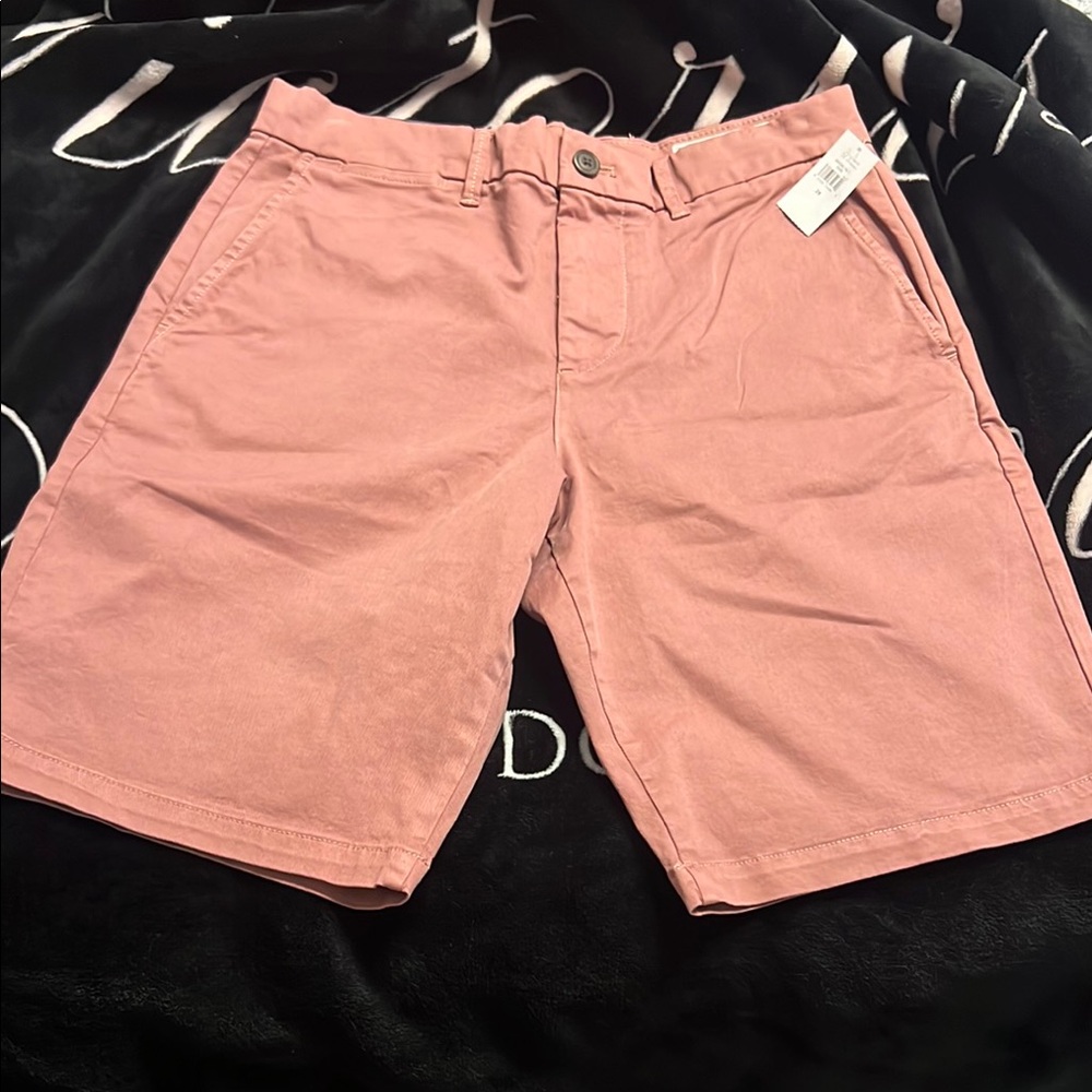 GAP Pink Flat Front Chino Shorts